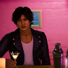 yagami enjoying a drink