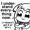 popuko nodding with the text "I understand everything now (doesn\